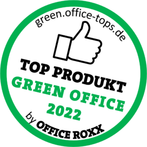 Was die Redaktion von OFFICE ROXX überzeugt, erhält die Auszeichnung TOP PRODUKT GREEN OFFICE und wird auf green.office-tops.de vorgestellt.